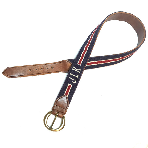 JLK men's leather/solid brass  belt - Picture 2 of 8